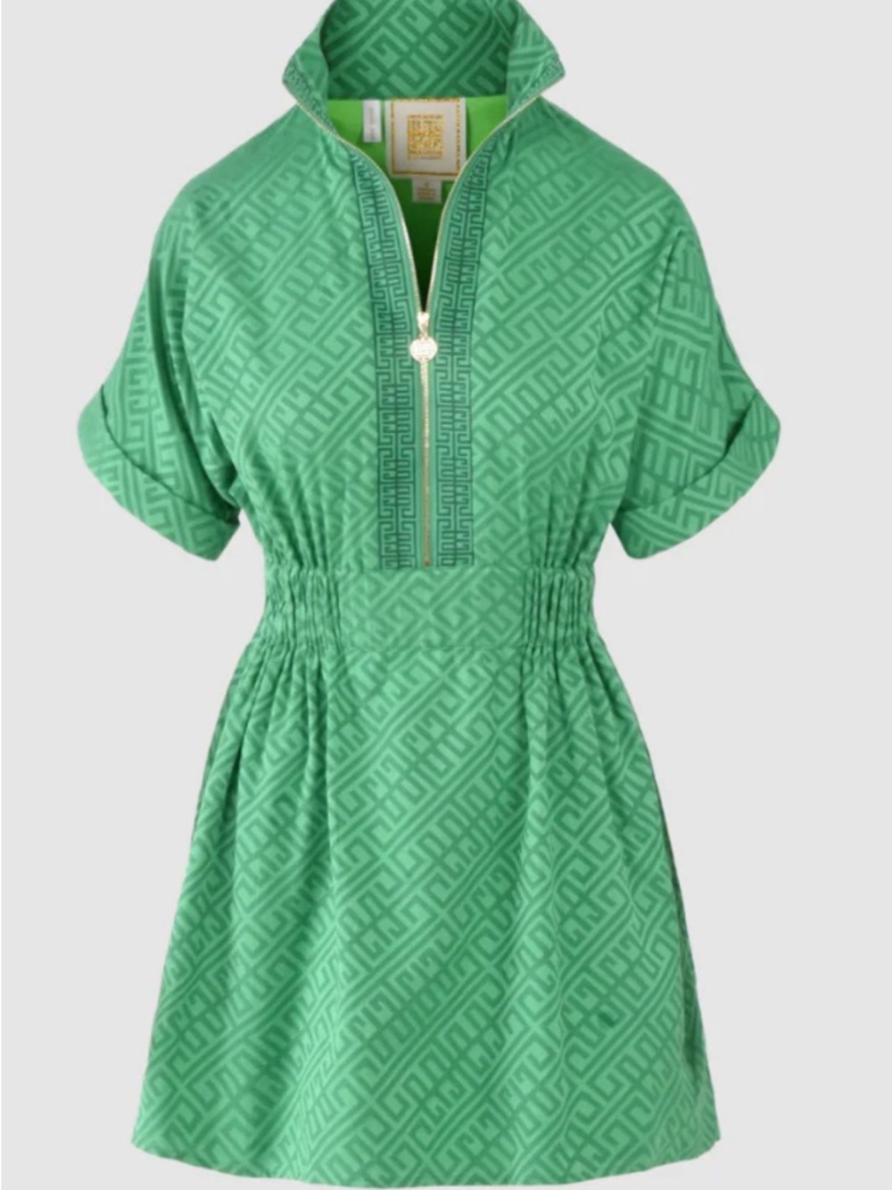 Emily McCarthy pullover monogram dress fairway green- Size S